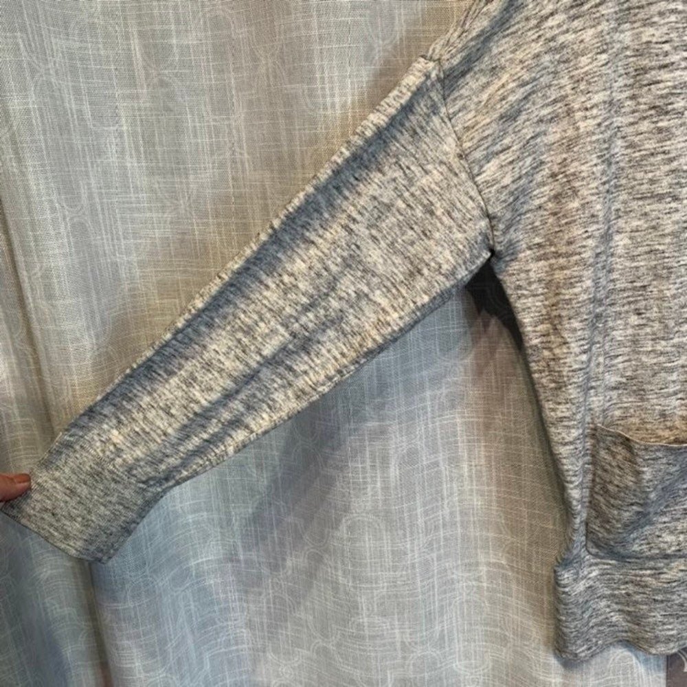 Cabi Heather Grey Button Snap Patch Pocket Marble… - image 6